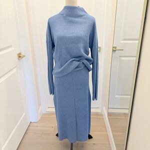 KAREN MILLEN SWEATER SKIRT KNIT SET SIZE MEDIUM BOTH